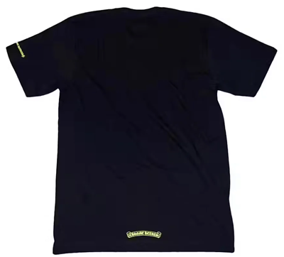 NEW CHROME HEARTS NECK LOGO TEE PRINT SHORT SLEEVE T-SHIRT BLACK