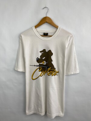 🇺🇸 Y2K Corteiz Dog Gun T-Shirt Rare Retro Hype size XL color