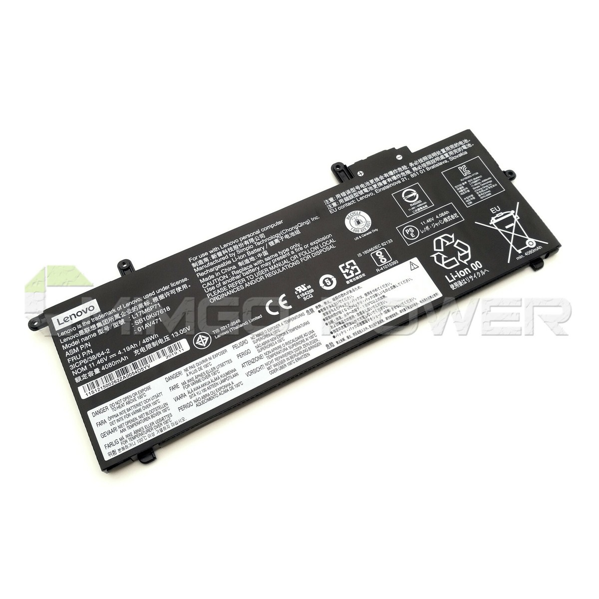 New Genuine 01AV470 01AV471 L17L6P71 L17M6P71 Battery for Lenovo