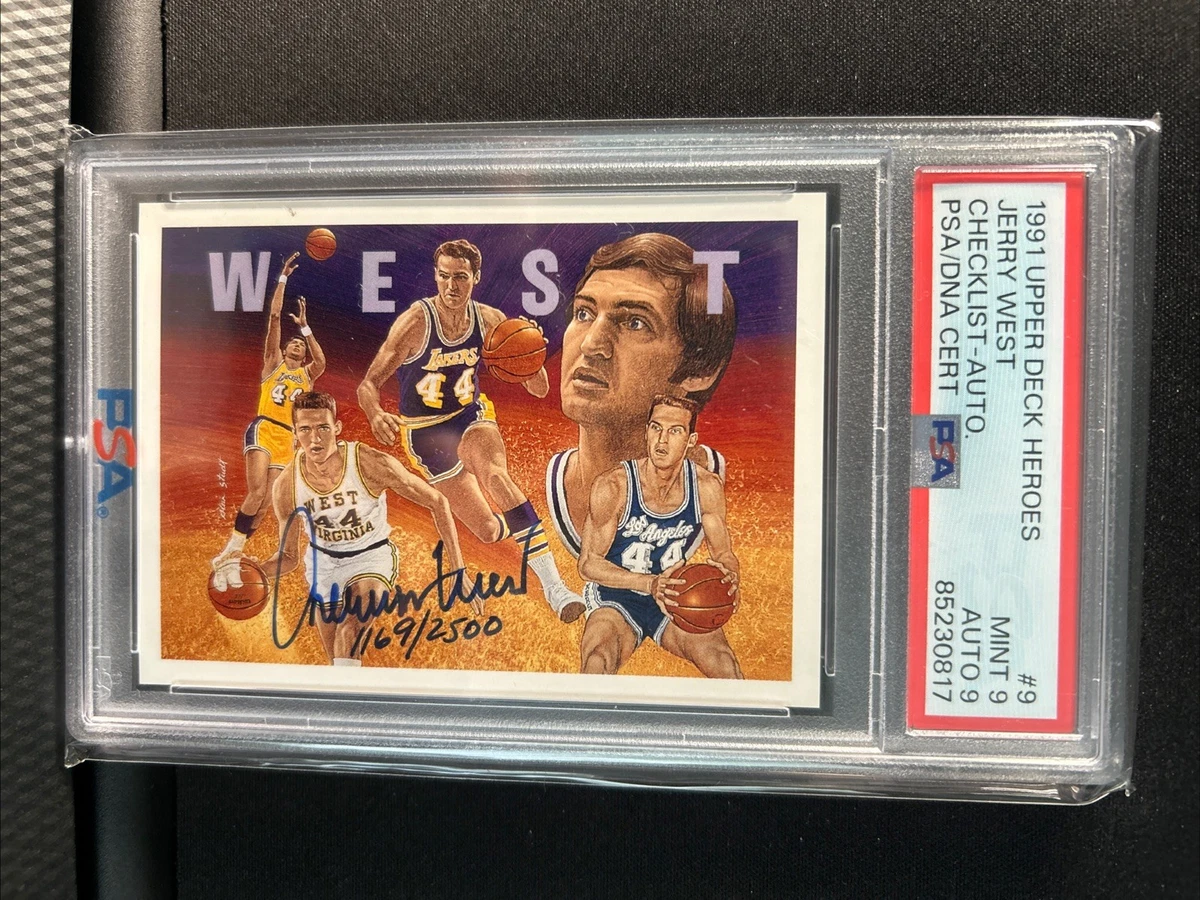 Upper Deck Jerry West Basketball Autographed Sports Trading Cards