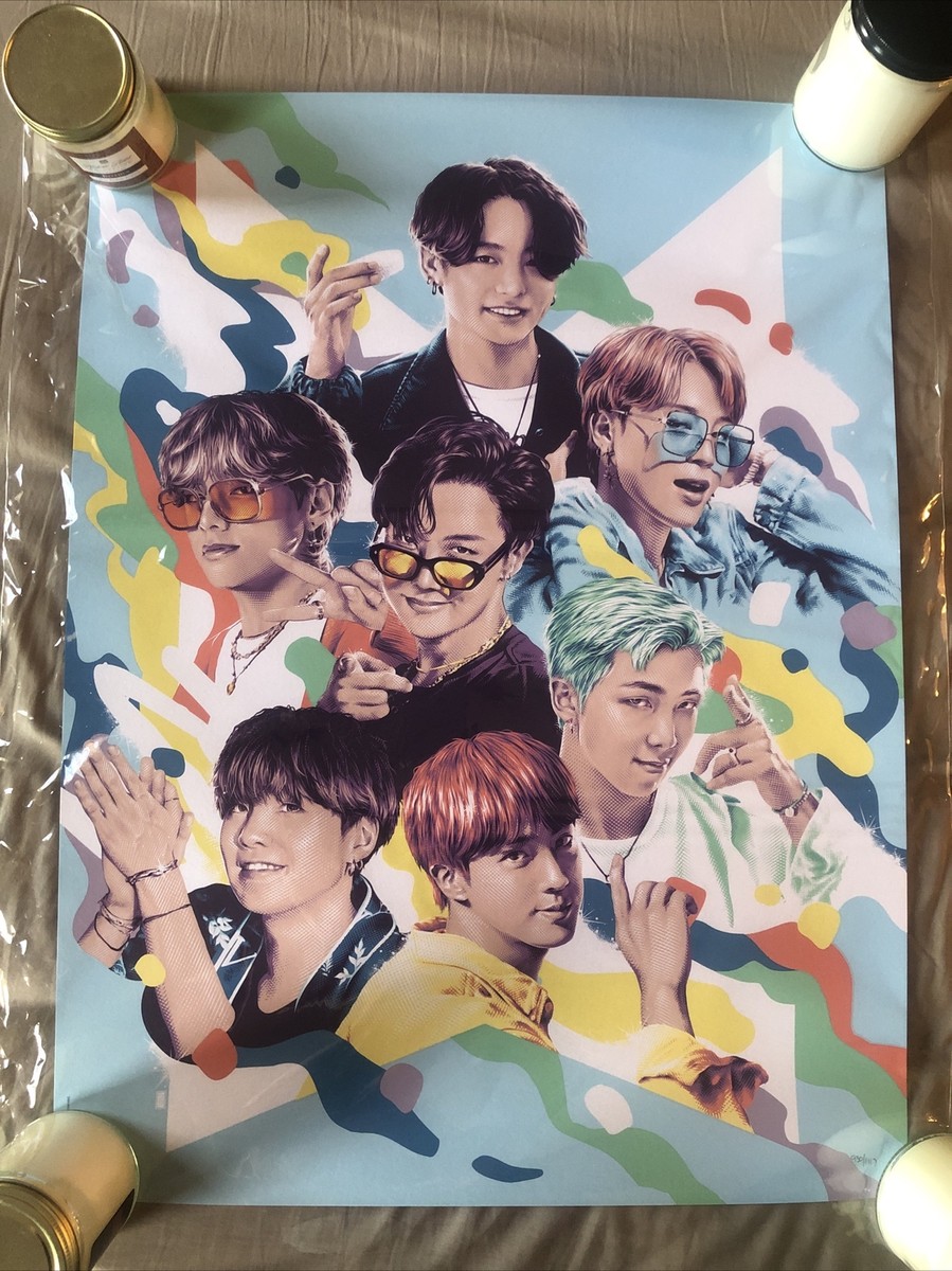 BTS: Dynamite” Fine Art Print Poster Jin J-hope Jimin V Jung Kook