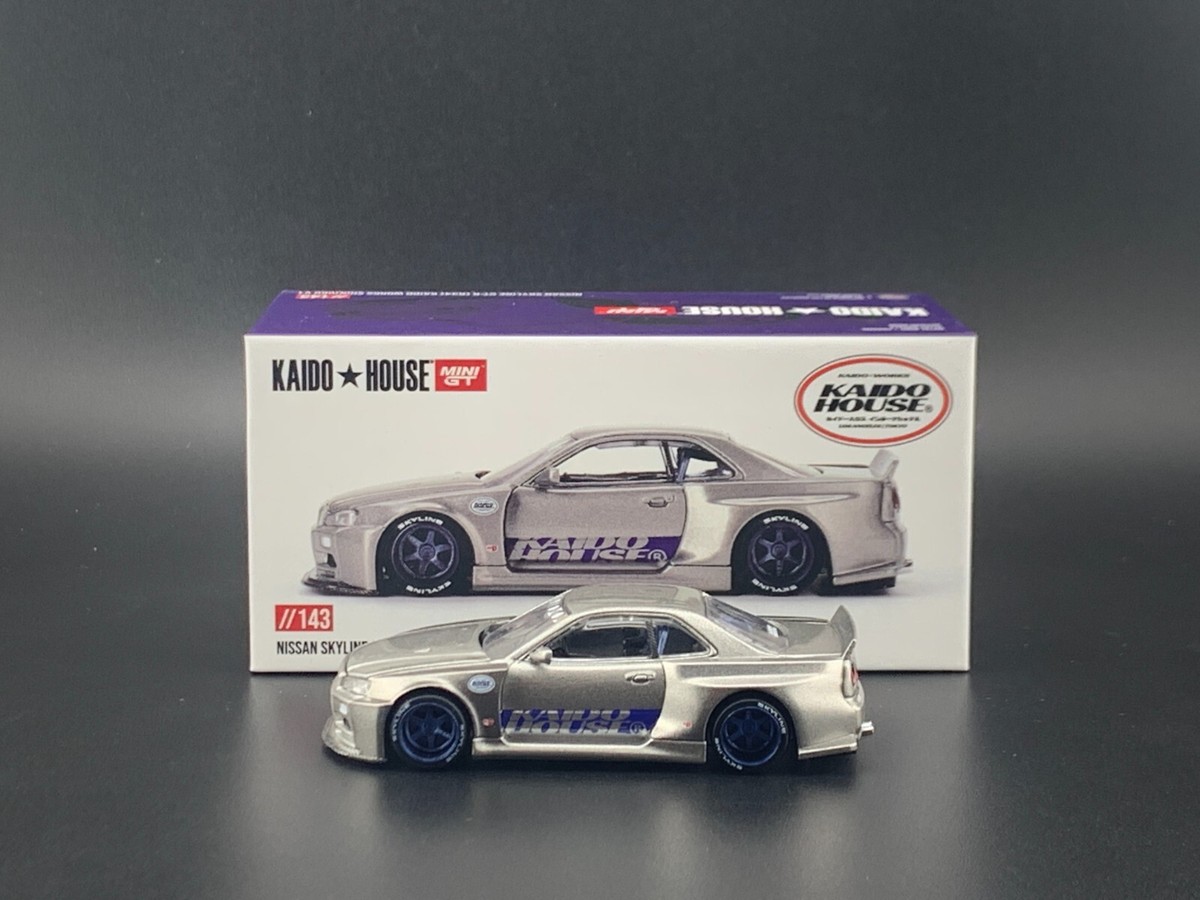 Kaido House x Mini GT Nissan GT-R R34 Kaido Works Shinjuku V1 #143