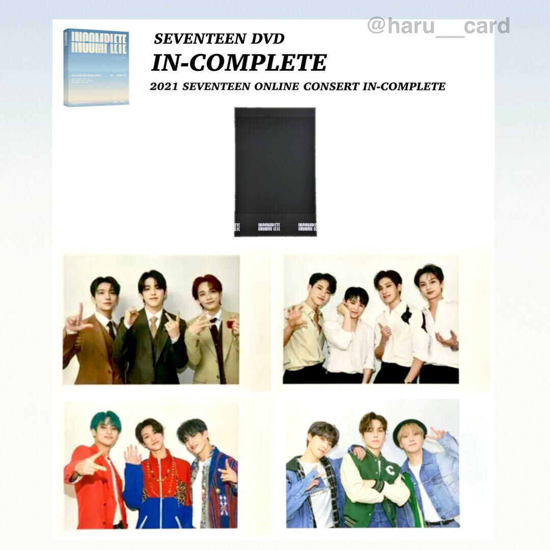 SEVENTEEN - IN-COMPLETE - Official DVD Blu-ray Photo card 2021