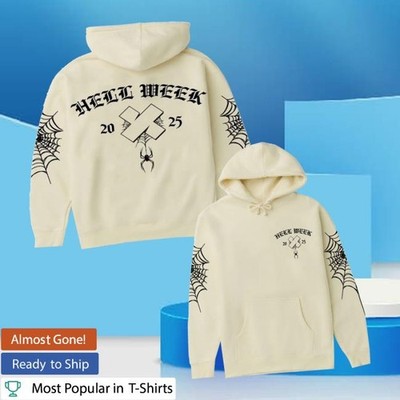 Xplr Merch Store Hell Week 2025 Classic Hoodie White | eBay