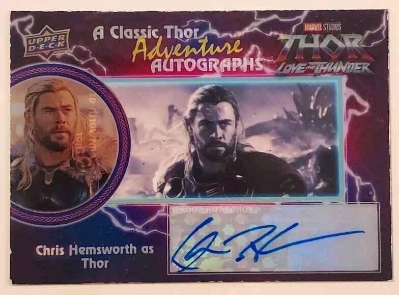 クリス・ヘムズワース 直筆サイン入りフォト マイティ・ソー