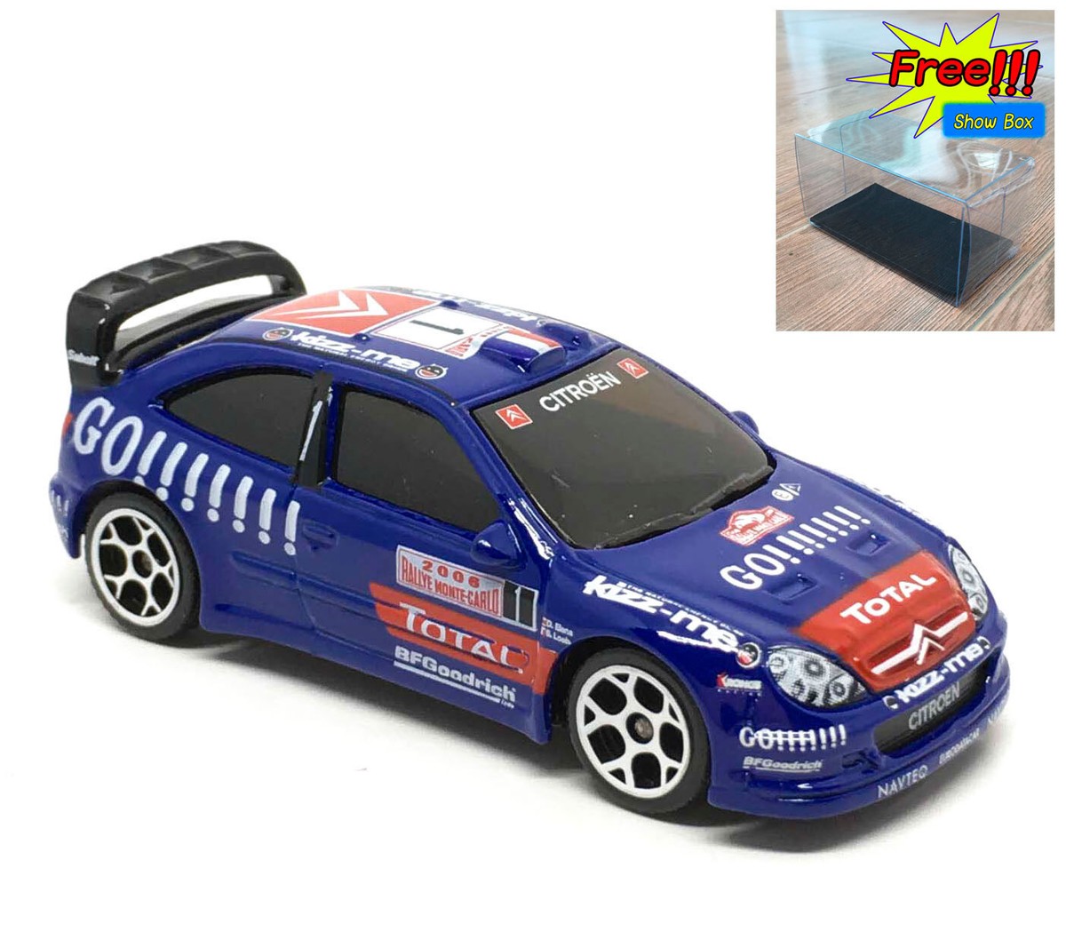 Majorette Citroen Xsara WRC GO!!! Blue 1/57 (3