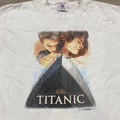 Vintage 90s Titanic Movie Promo T Shirt Small Fox | eBay