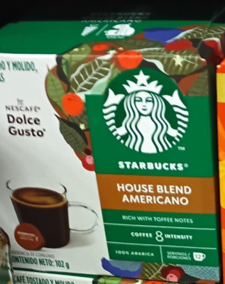 STARBUCKS CAFE TOSTADO Y MOLIDO EN CAPSULAS 102g HOUSE BLEND