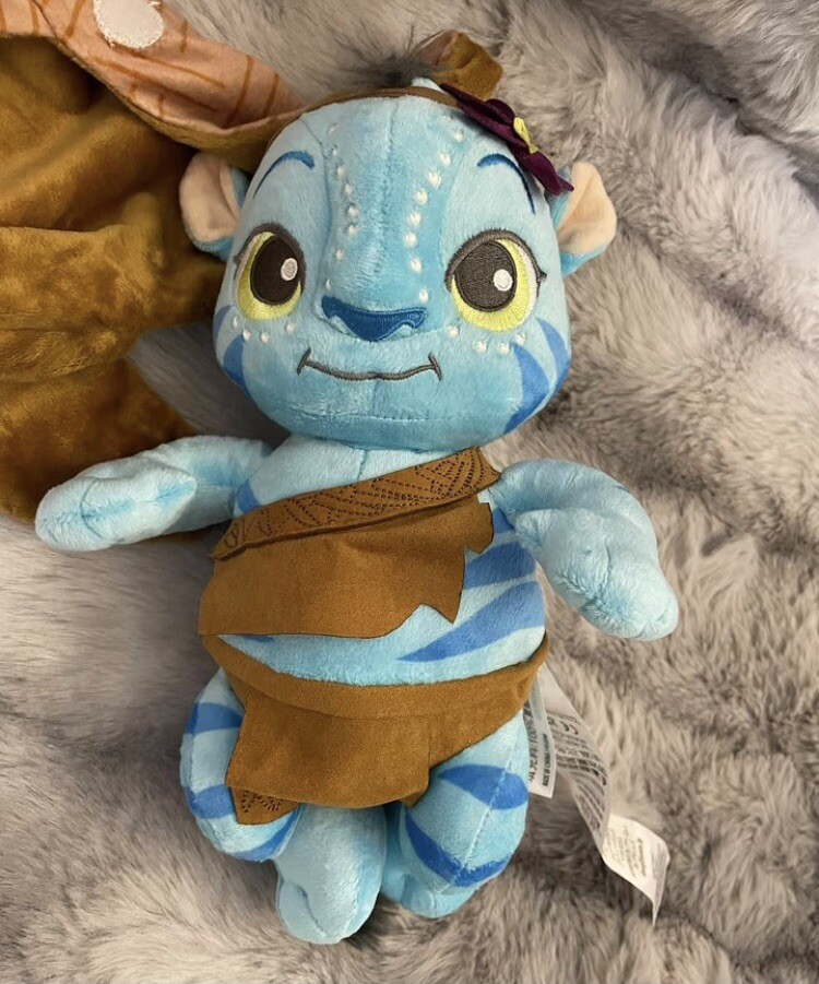 Disney Parks Pandora Avatar Blue Baby Na'vi in Blanket Pouch Plush