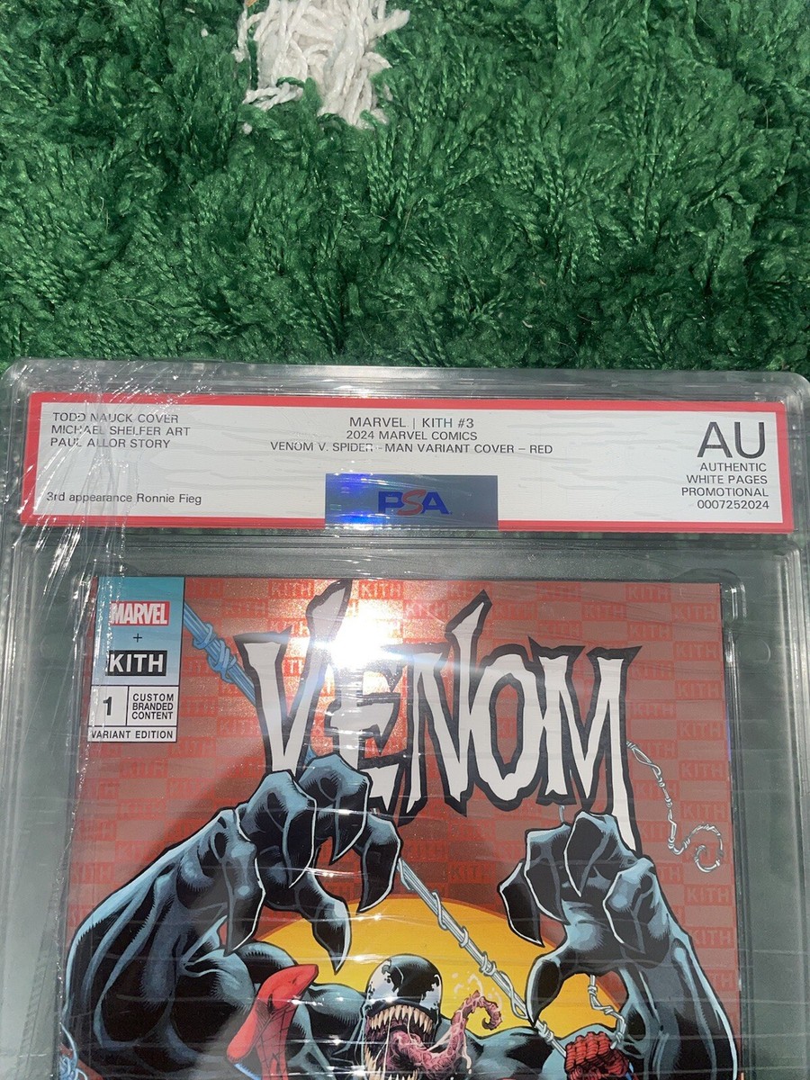 ✓🔥Marvel Kith #3 Venom v. Spider Man Variant Cover RED Comic PSA