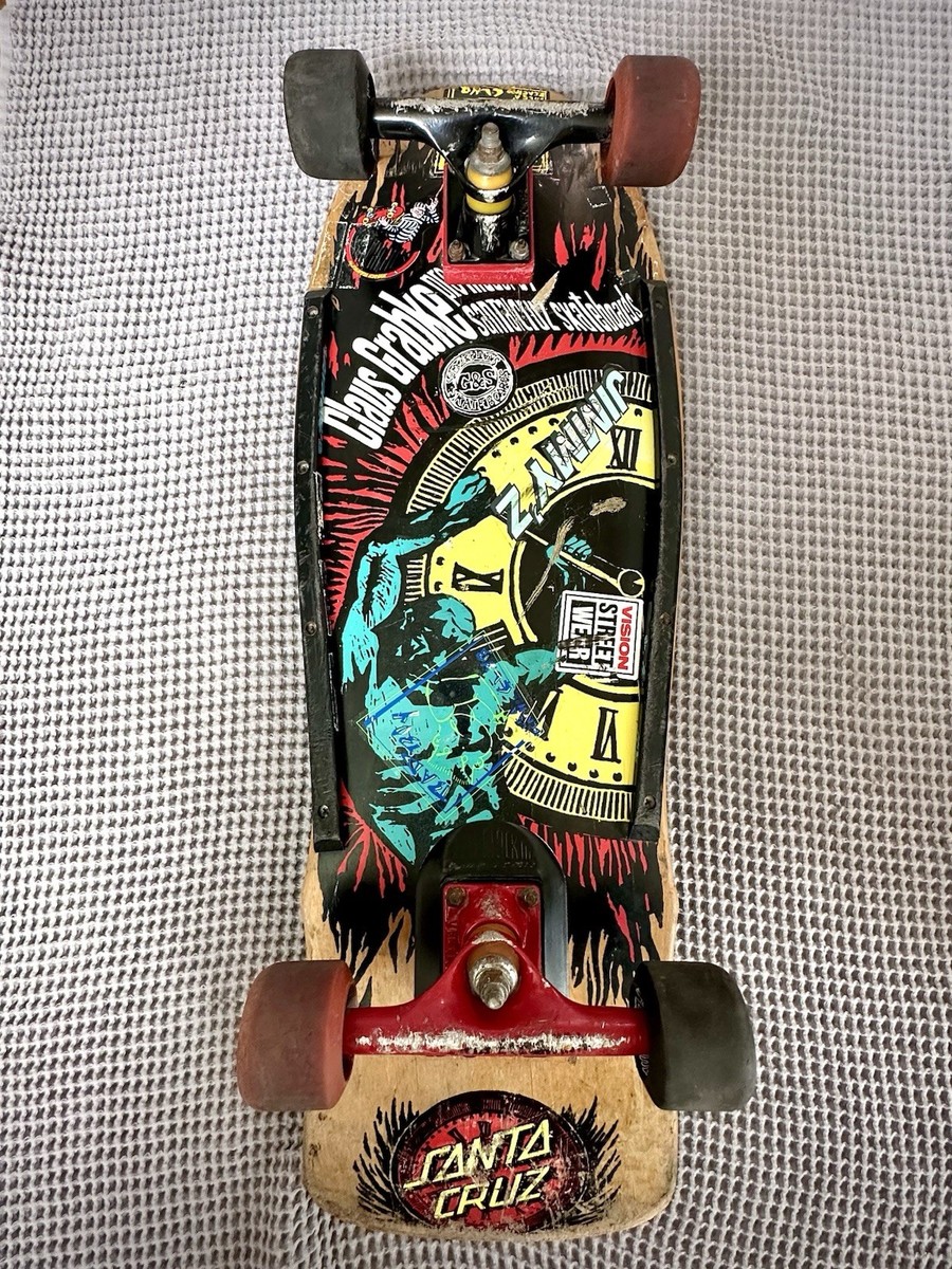 Vintage 80s Santa Cruz “Claus Grabke Pro-Model” Skateboard