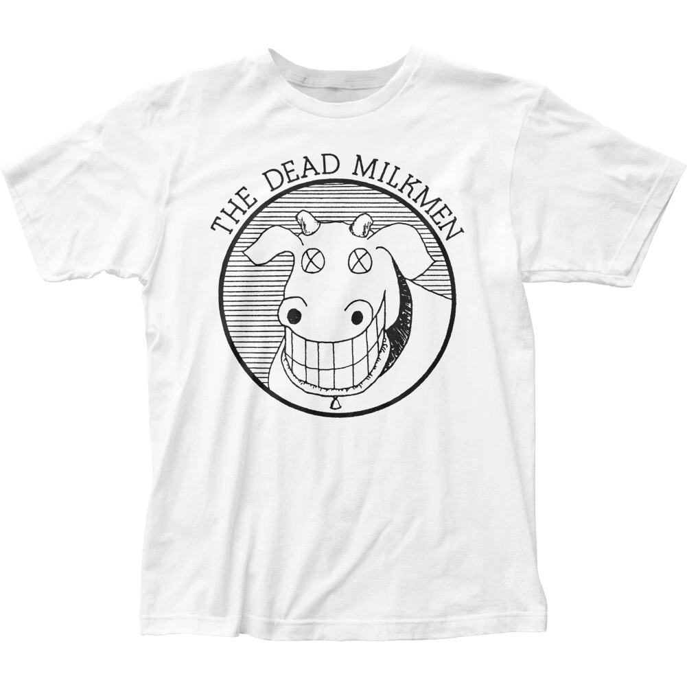 Dead Milkmen Cow Logo T Shirt Mens Rock N Roll Music Band Tee New
