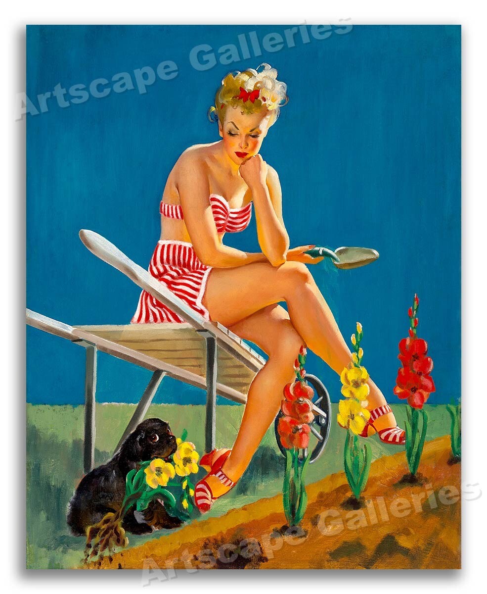 Gil Elvgren 1950s Pin-Up Girl 