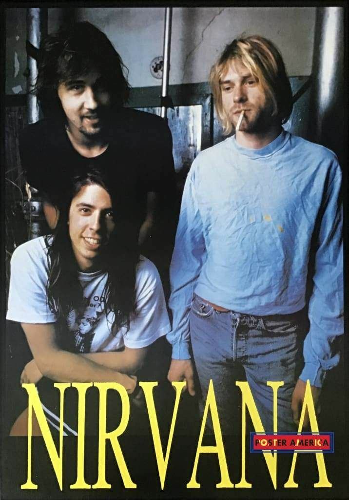 Nirvana Kurt Cobain, Dave Grohl and Krist Novoselic Poster 23.5 x