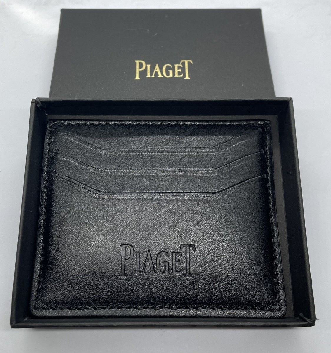 Piaget Card Holder - Brand New With Box - Soft Black Leather - VIP