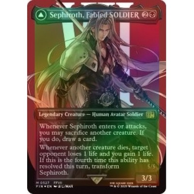 Foil Sephiroth, Fabled Soldier (borderless) (surge Foil) M/NM MTG