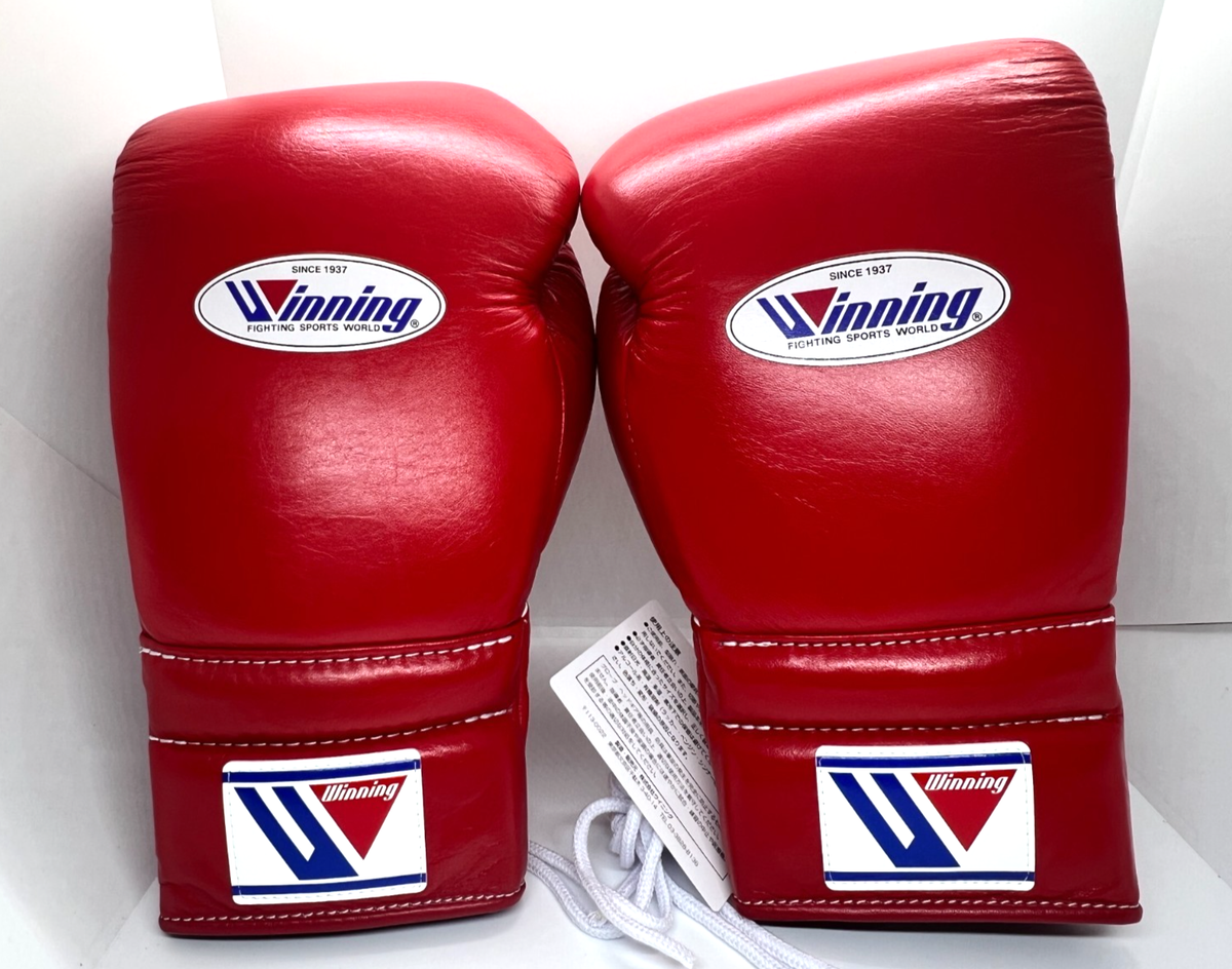 Winning Boxing Gloves MS-600 Professional Type 16 oz Red Lace-up