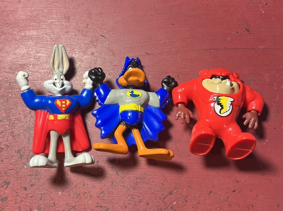 McDonalds Super Hero Looney Tunes Set Taz Bugs Daffy Justice
