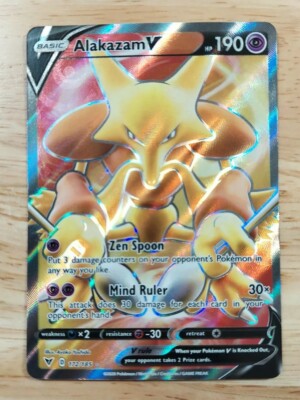 Alakazam V 172/185 Vivid Voltage NM Ultra Rare Full Art Pokemon
