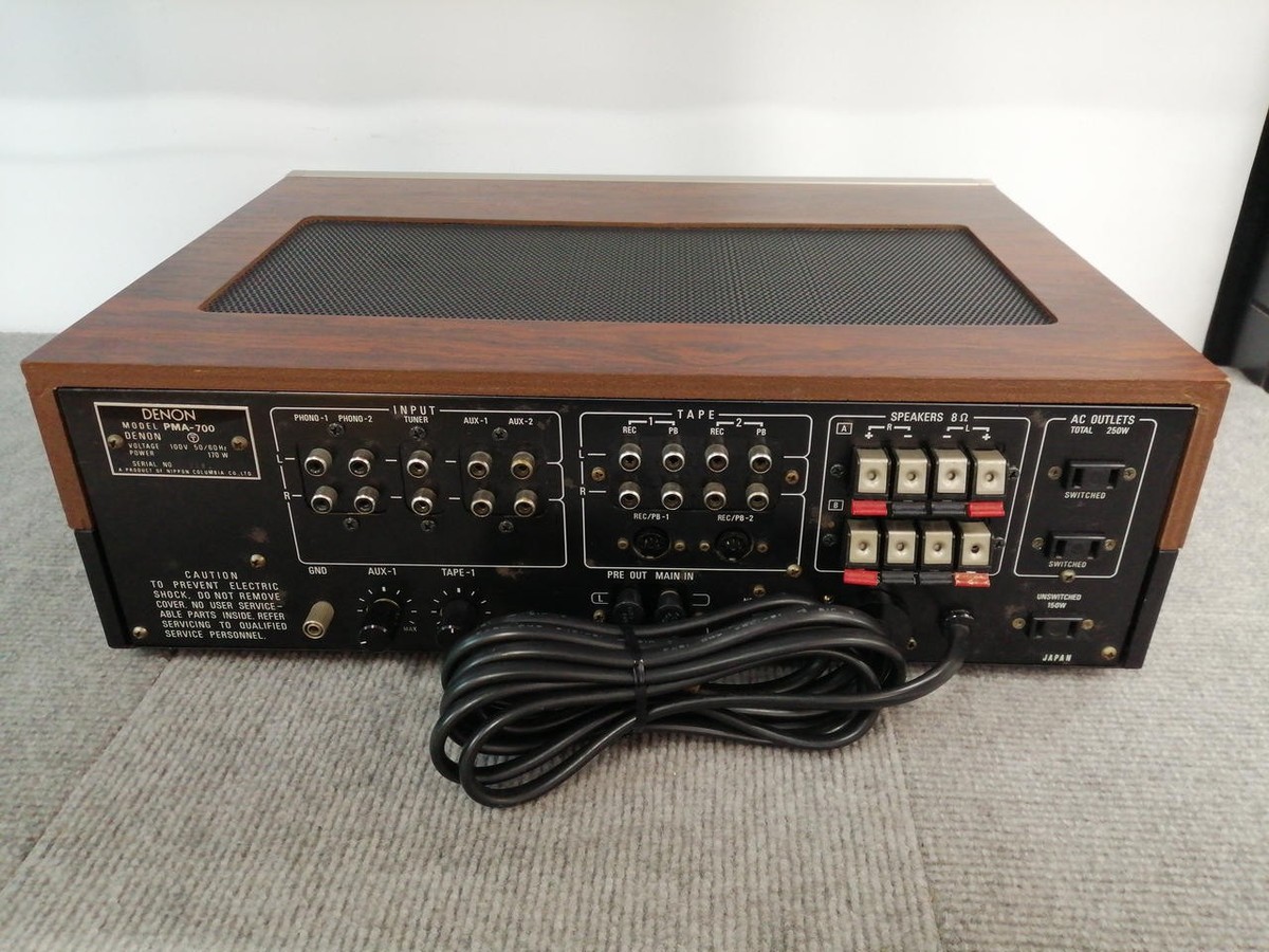 DENON PMA-700 Integrated Amplifier Vintage Japan Maintained Works