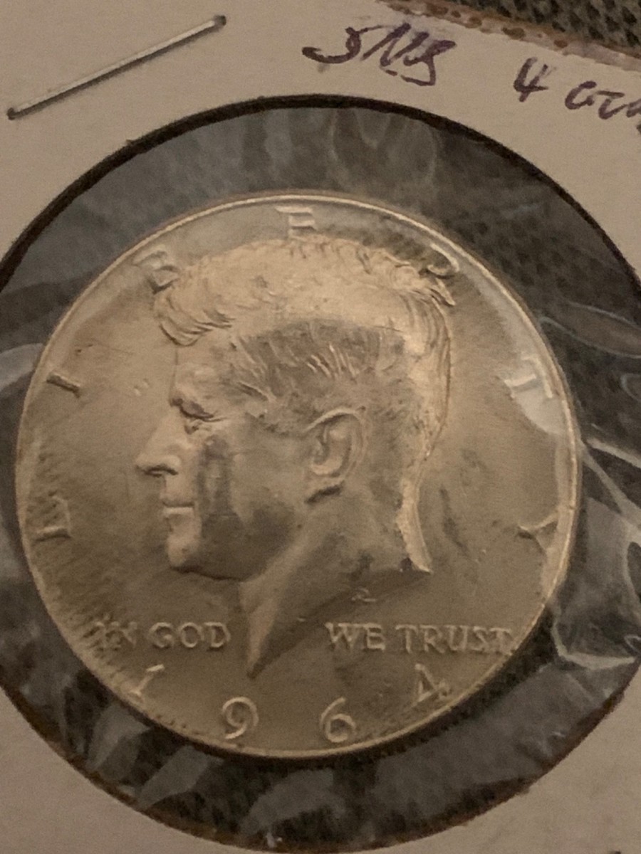 1964 sms Kennedy half dollar 4 drop crosslet matte finish | eBay