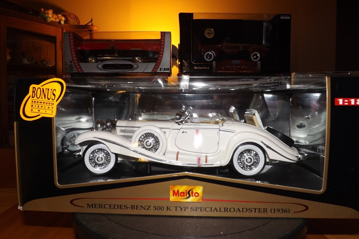 1/18 メルセデスベンツ500K 白 Specialroadster1936 1/18 メルセデス