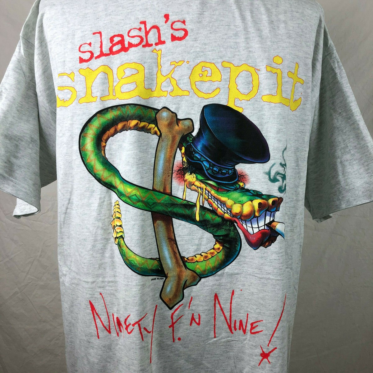 Slash's Snakepit Tシャツ Vintage 90s Slash's Snakepit Ninety F'n