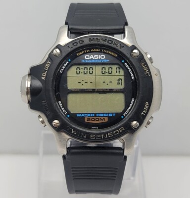 Casio Air Diver DEP-610 MOD 1472 Twin Sensor Vintage Men's Watch