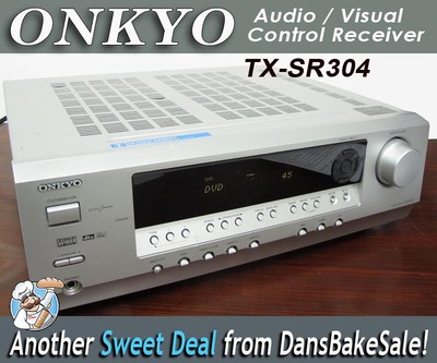 Onkyo TX-SR304 AV Audio Visual Home Theater Receiver Silver 5