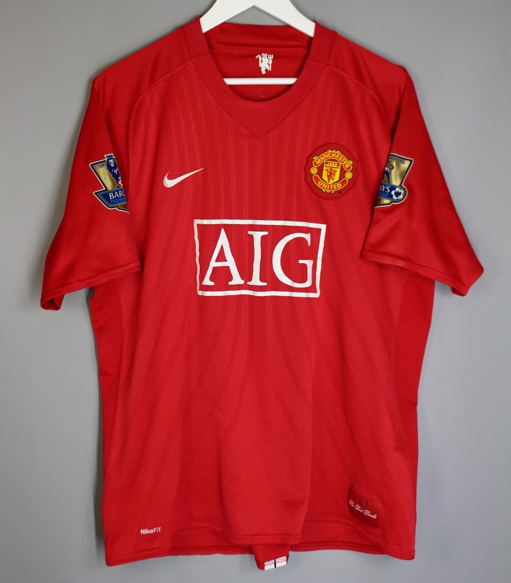 MANCHESTER UNITED 2007/2008 RONALDO #7 SOCCER FOOTBALL SHIRT