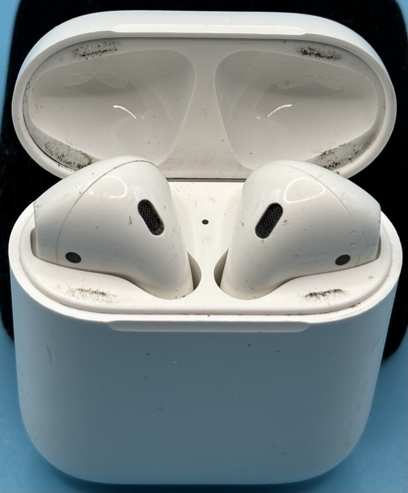 Apple AirPods 2nd Gen (A2031) w/ Original Charging Case A1602 USED