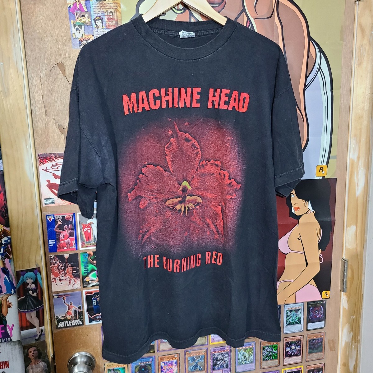 MACHINE HEAD t-shirt burning red 90's VTG Machine Head The Burning
