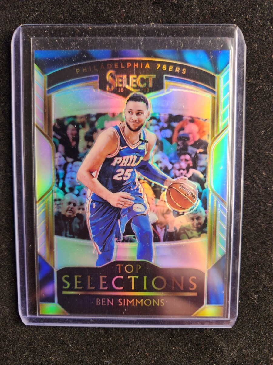2018-19 Panini Select Top Selections Ben Simmons Silver Prizm #8