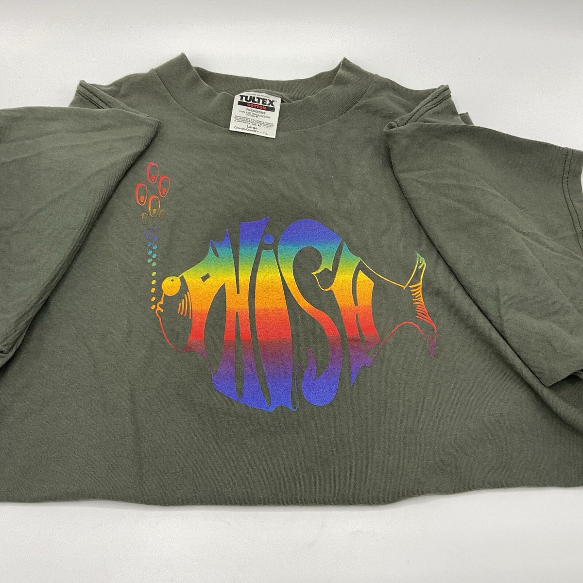 1990's PHISH* vtg rock band concert tour tee t-shirt (L) 90's