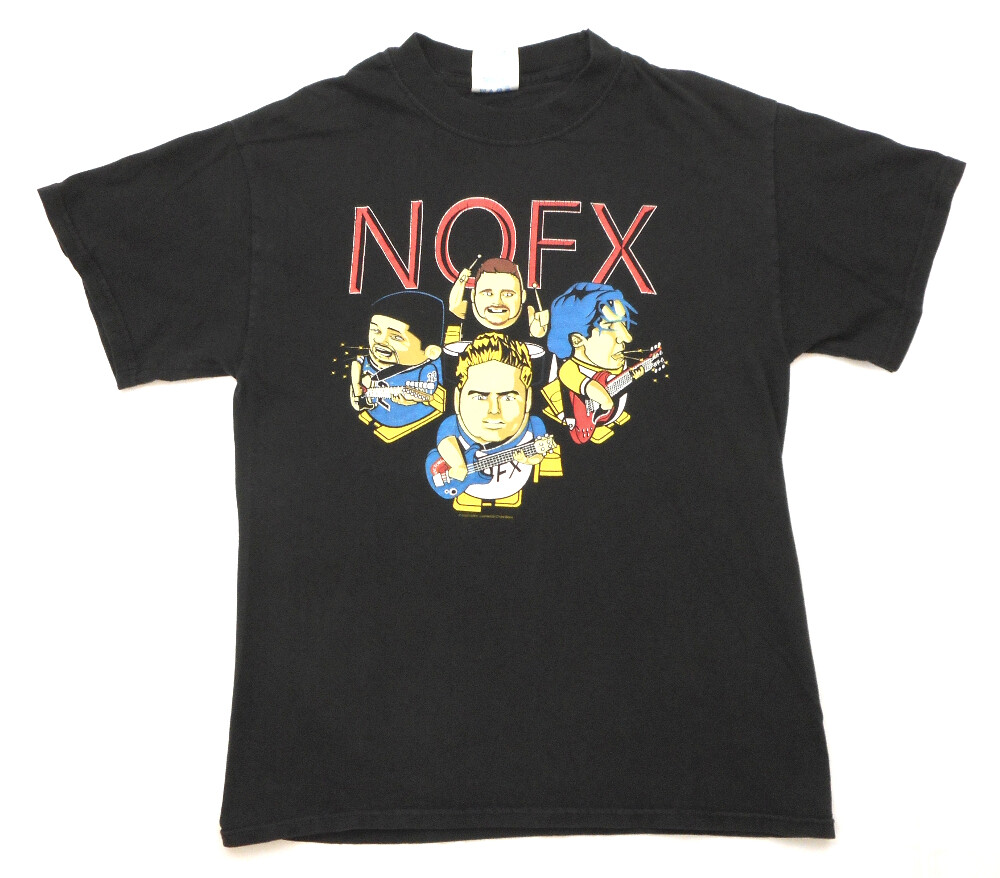 NOFX Vintage T Shirt 2002 Concert Tour Punk Rock Band Y2K Warped
