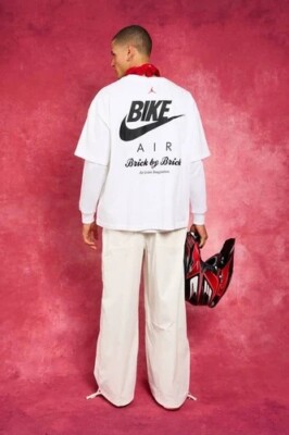 Jordan x Nigel Sylvester Brick By Brick Tee | Size SMALL | White