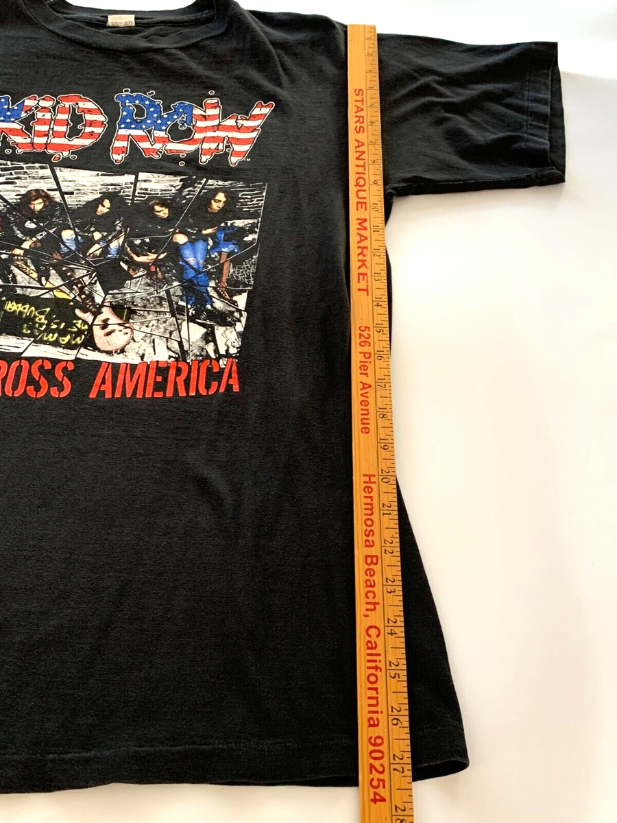 Vintage Skid Row World Tour 89 / 90 Skid Across America Black T