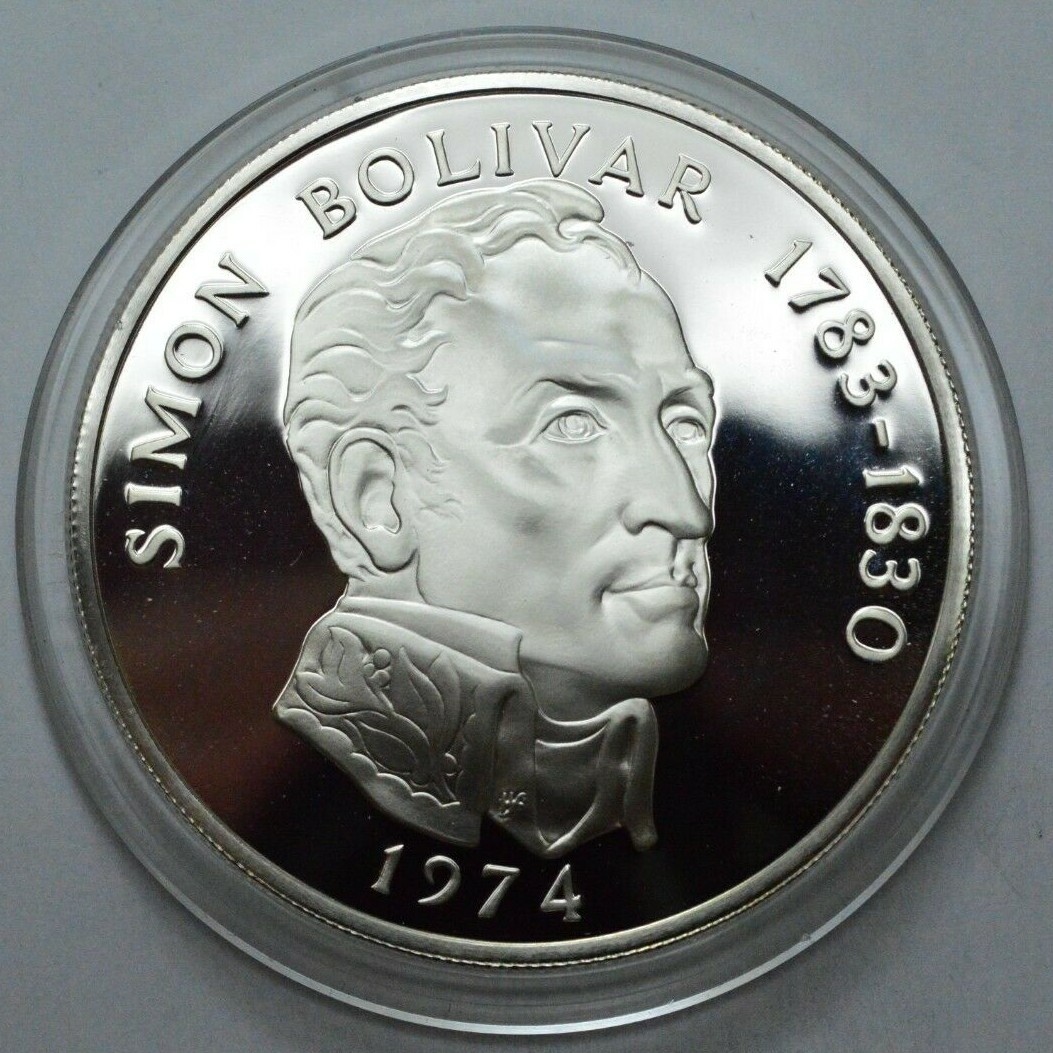 1971 REPUBLIC OF PANAMA ONE 20 Balboas PROOF .925 Sterling Silver