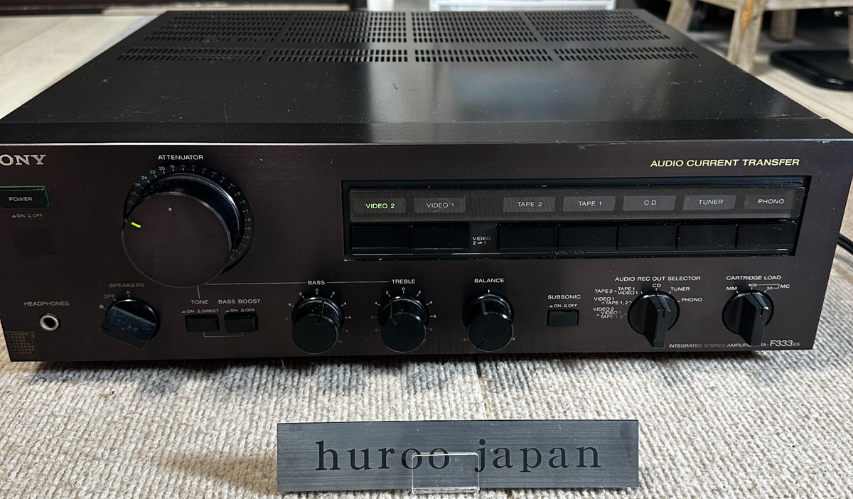 SONY TA-F333ES Integrated Stereo Amplifier AC100V 50Hz/60Hz Black