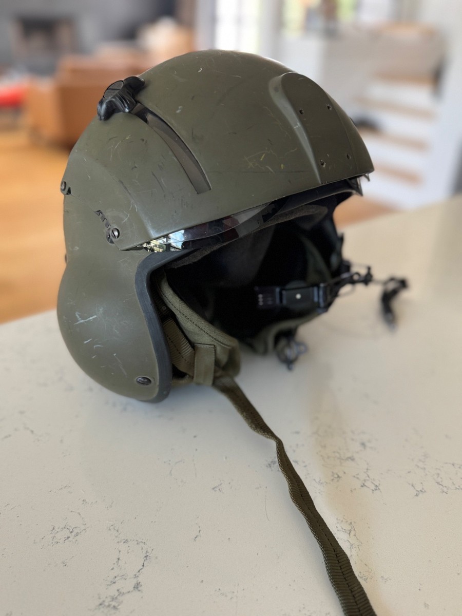 GENTEX SPH SPH4B REGULAR DUAL VISOR HELICOPTER PILOT FLIGHT HELMET