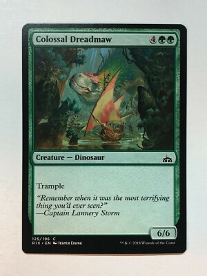 MTG Colossal Dreadmaw Rivals of Ixalan 125/196 Regular Common | eBay