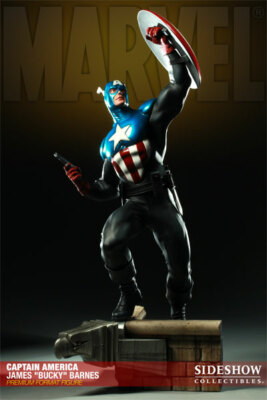 Sideshow Captain America JAMES Bucky Barnes Premium Format Statue