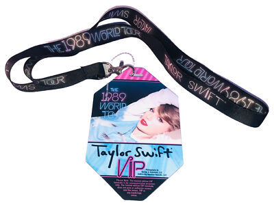 official taylor swift 1989 tour vip lanyard and lenticular