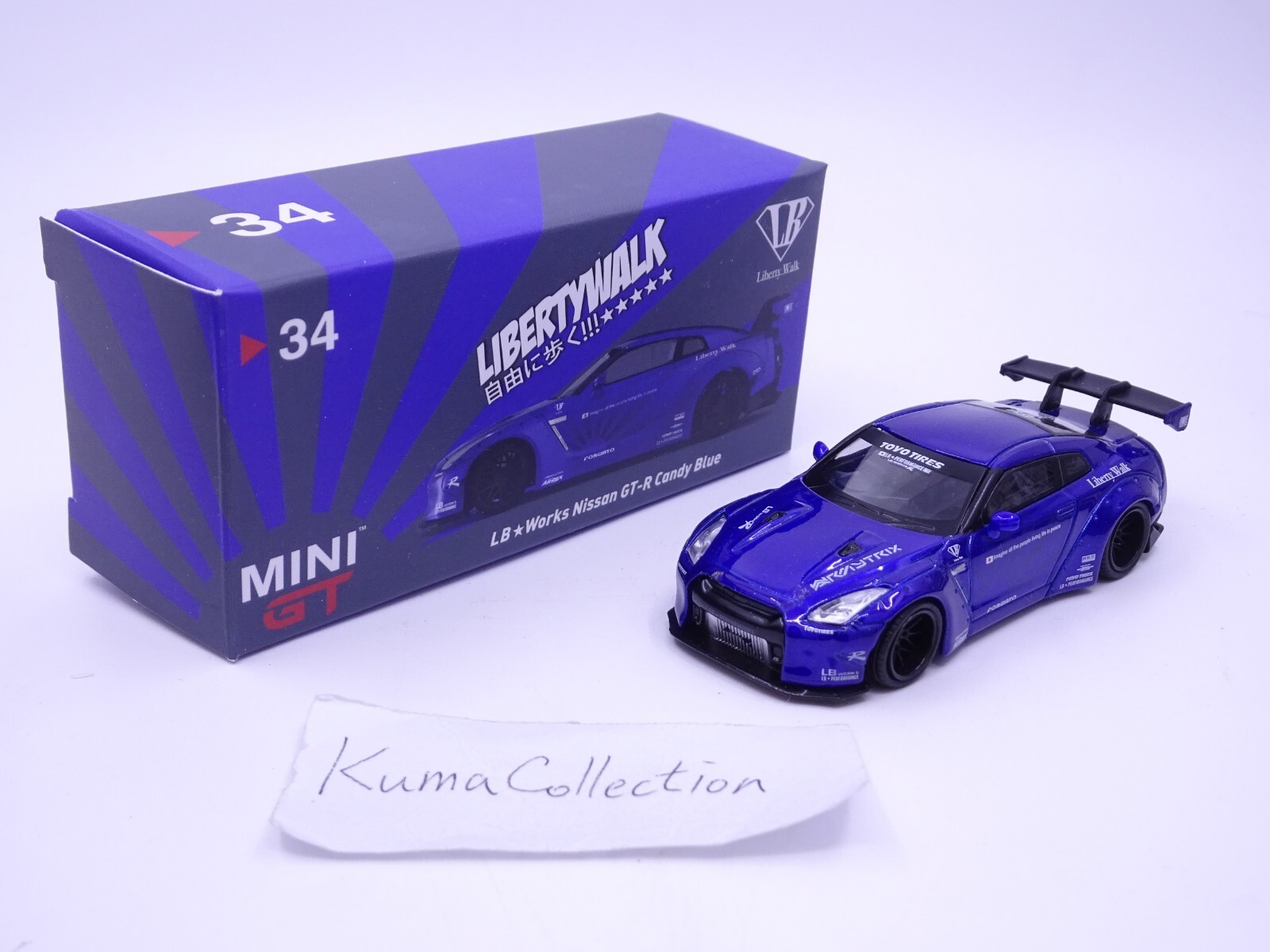 MINIGT LB Works Nissan GT-R Candy Blue