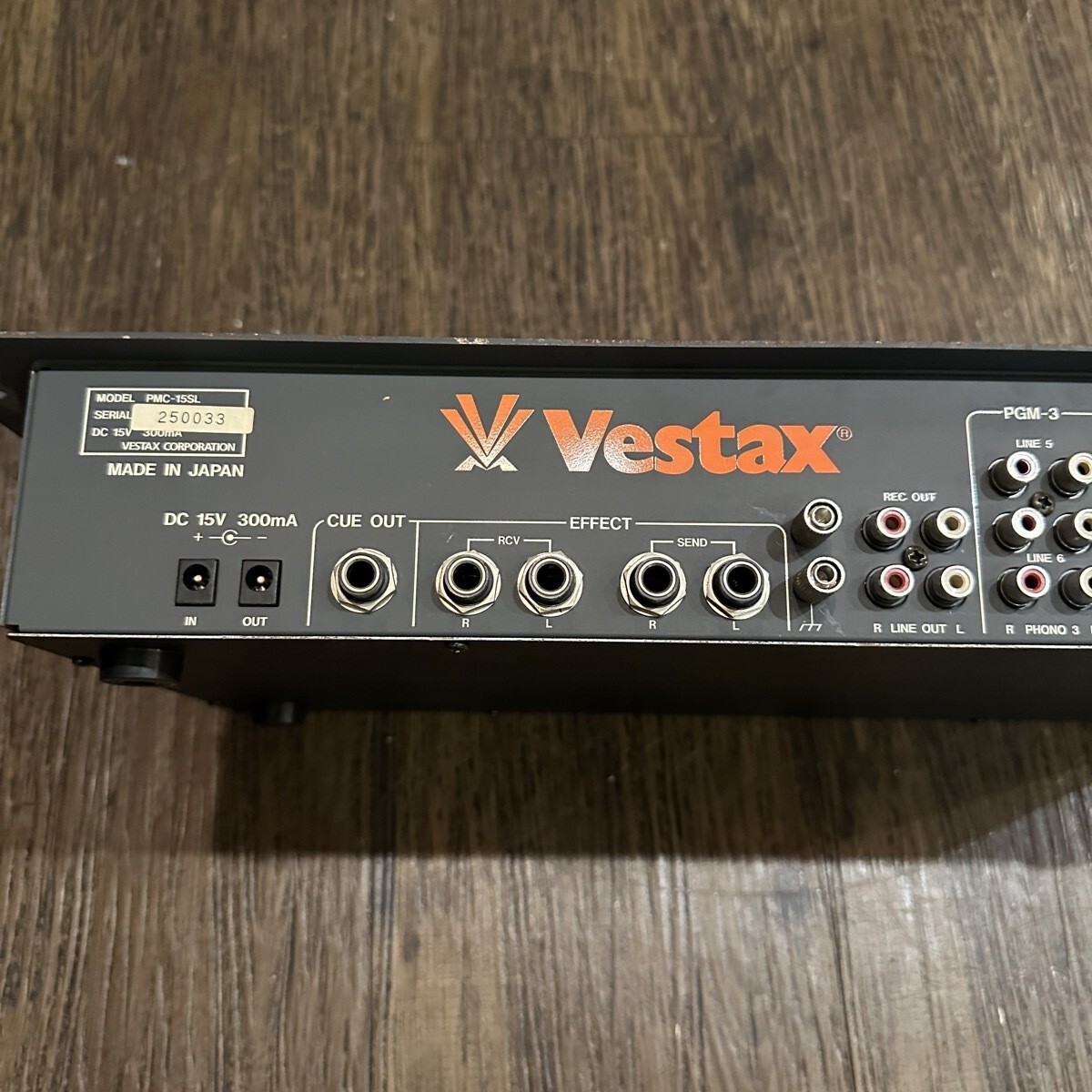 Vestax PMC-15SL DJミキサー 90年代オールドVestax Vestax PMC-15SL DJ