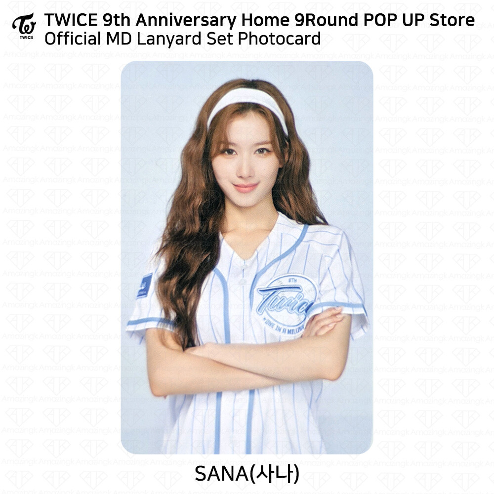TWICE HOME9ROUND BASEBALL UNIFORM サナ