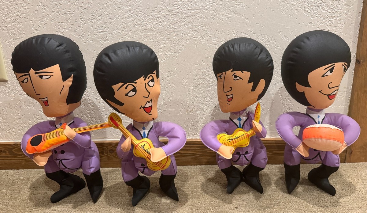 Full set of inflatable BEATLES dolls 1966 NEMS - Beautiful
