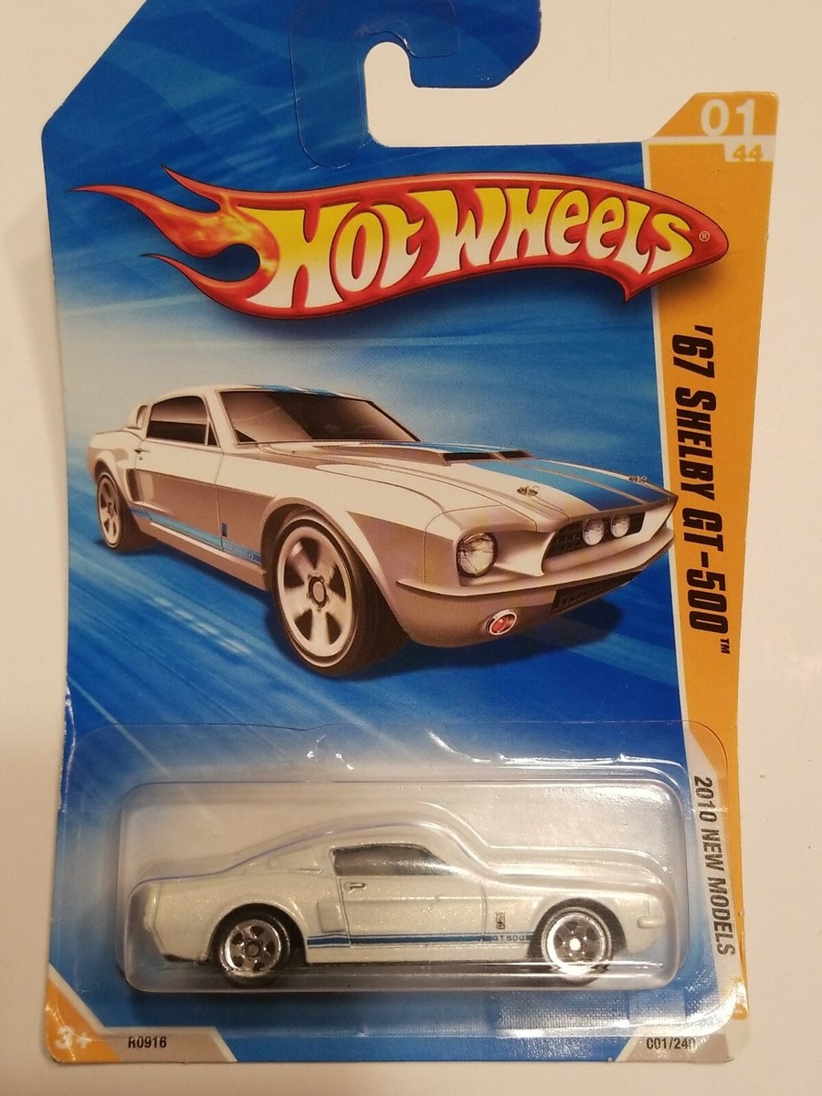 Hot Wheels 67 Shelby-GT-500 White & Blue 001/240 01/44 | eBay