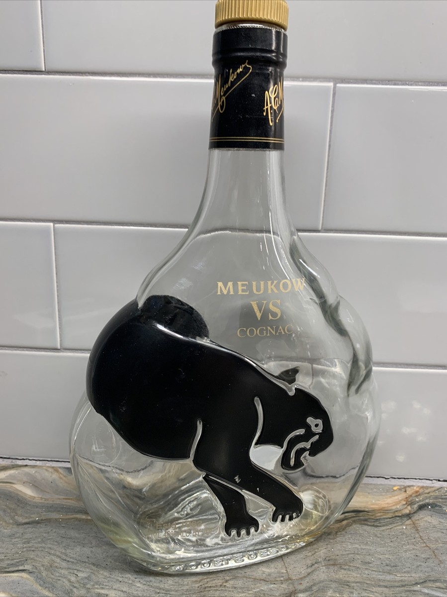 Meukow VS Cognac Black Panther Empty 750 ml Bottle | eBay