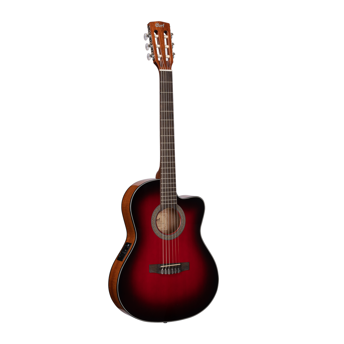 Cort JADE Nylon Burgundy Red Burst Classical Guitar W/EQ | eBay